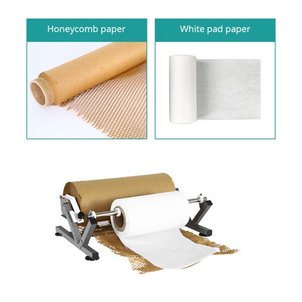 Packaging Cushion Wrapping Kraft Honeycomb Wrap Paper Roll Dispenser Manual Machine - Image 10