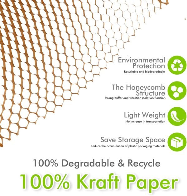 Packaging Cushion Wrapping Kraft Honeycomb Wrap Paper Roll Dispenser Manual Machine - Image 11