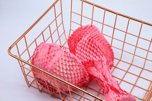 Biodegradable Eco Friendly Recycled Pink Honeycomb Wrap Paper Cushion Wrapping Packing Paper Wrap Roll for Gift Packing - Image 7