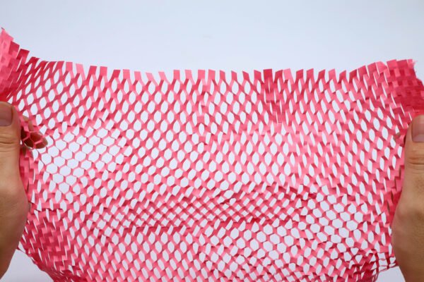 Biodegradable Eco Friendly Recycled Pink Honeycomb Wrap Paper Cushion Wrapping Packing Paper Wrap Roll for Gift Packing - Image 8