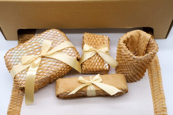 Packaging Cushion Wrapping Kraft Honeycomb Wrap Paper Roll Dispenser Manual Machine - Image 3