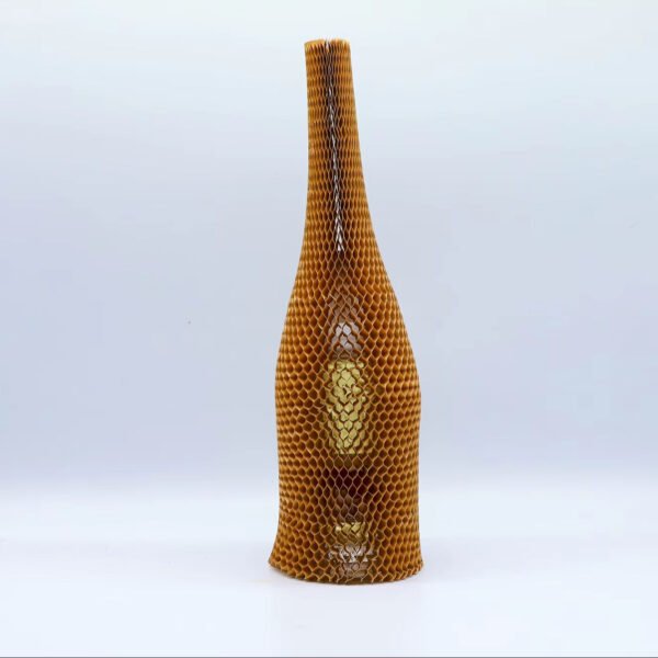 Biodegradable Kraft Honeycomb Sleeve Custom Roll Style for Packaging Fragile Wine Bottles Goods