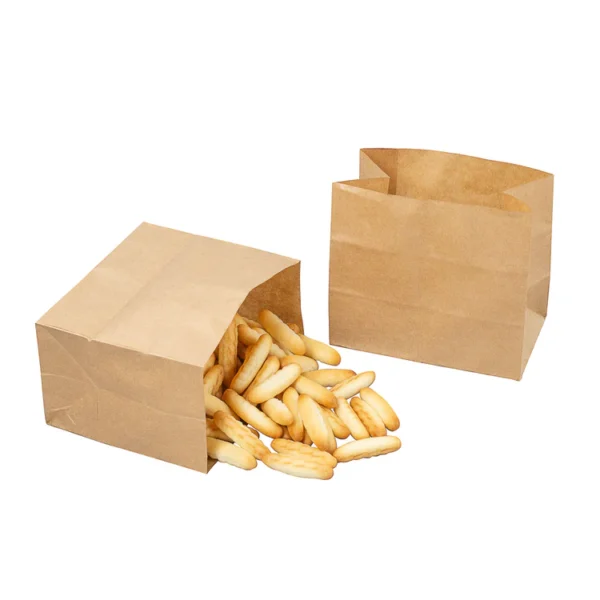 China Factory Wholesale Packaging Recyclable Kraft Paper Bag Brown Food Paper Bags - Image 7