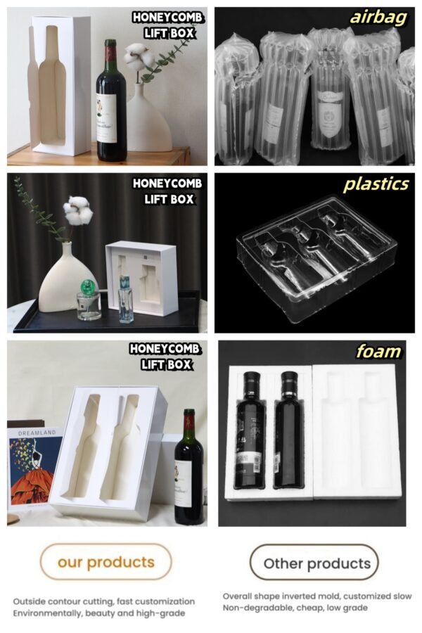 Packing Materials Packaging Honeycomb Lift Box for Cosmetic/fragile/ceramic Packaging - Image 4