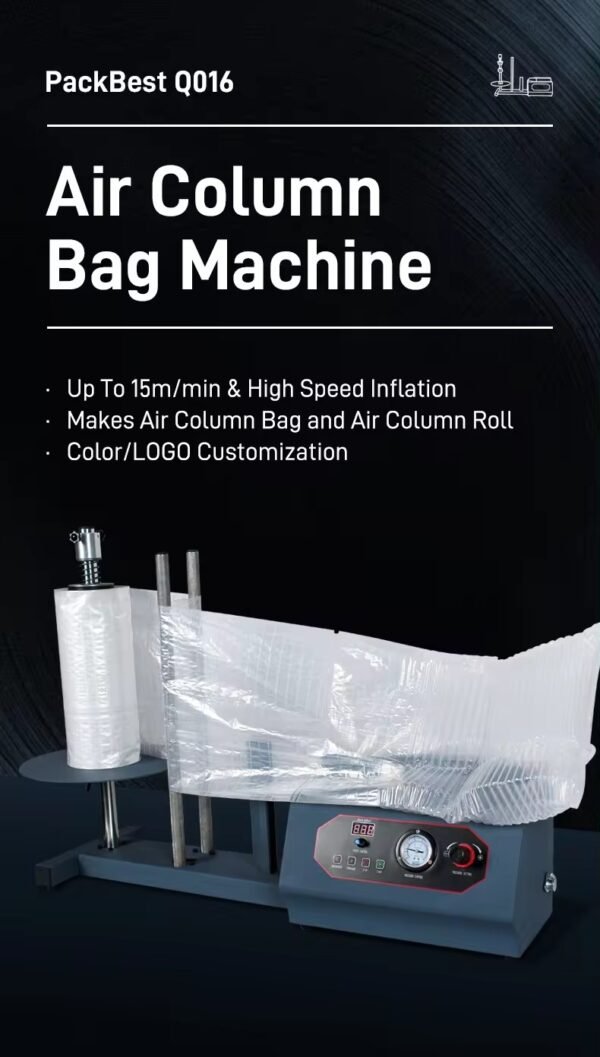 Air Cushion Machine Bag Bubble Roll Wrap Air Cushion Roll Protective Film Making Air Column Inflator Filling Machine - Image 12